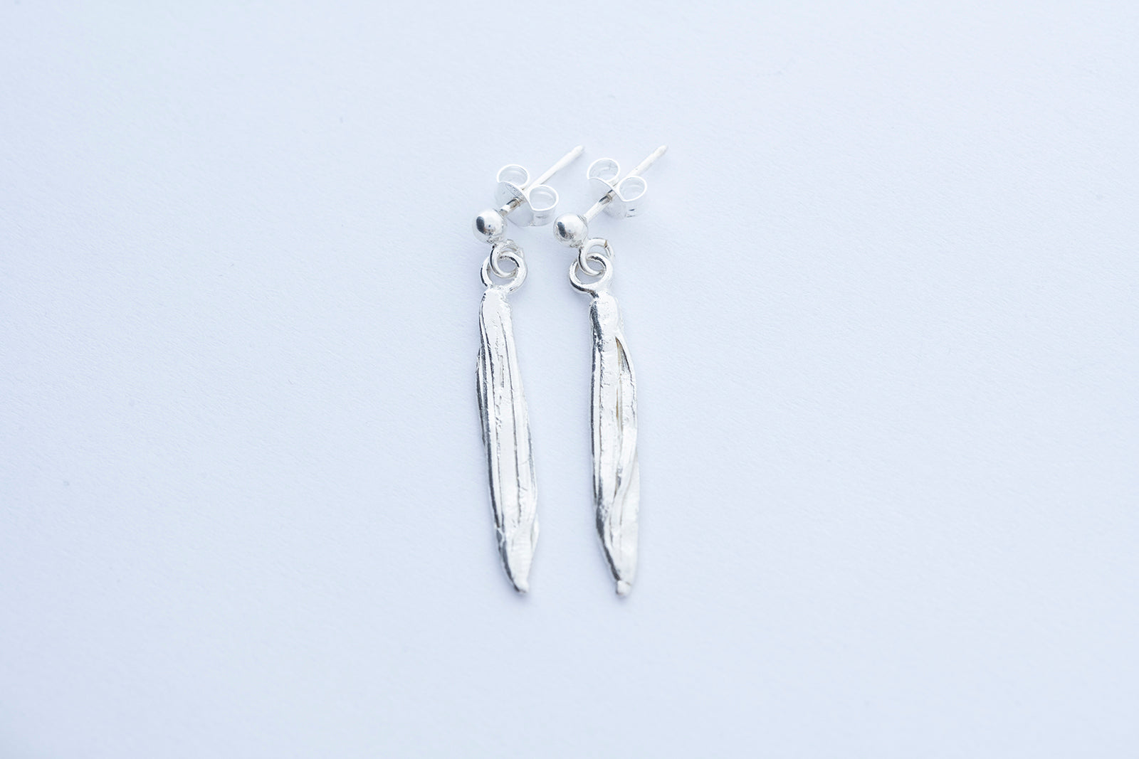 UNDER WATER earrings - “S” - Sterling Silver