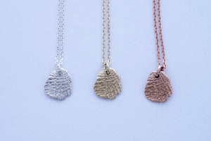 UNDER WATER necklace - rose gold shell #1