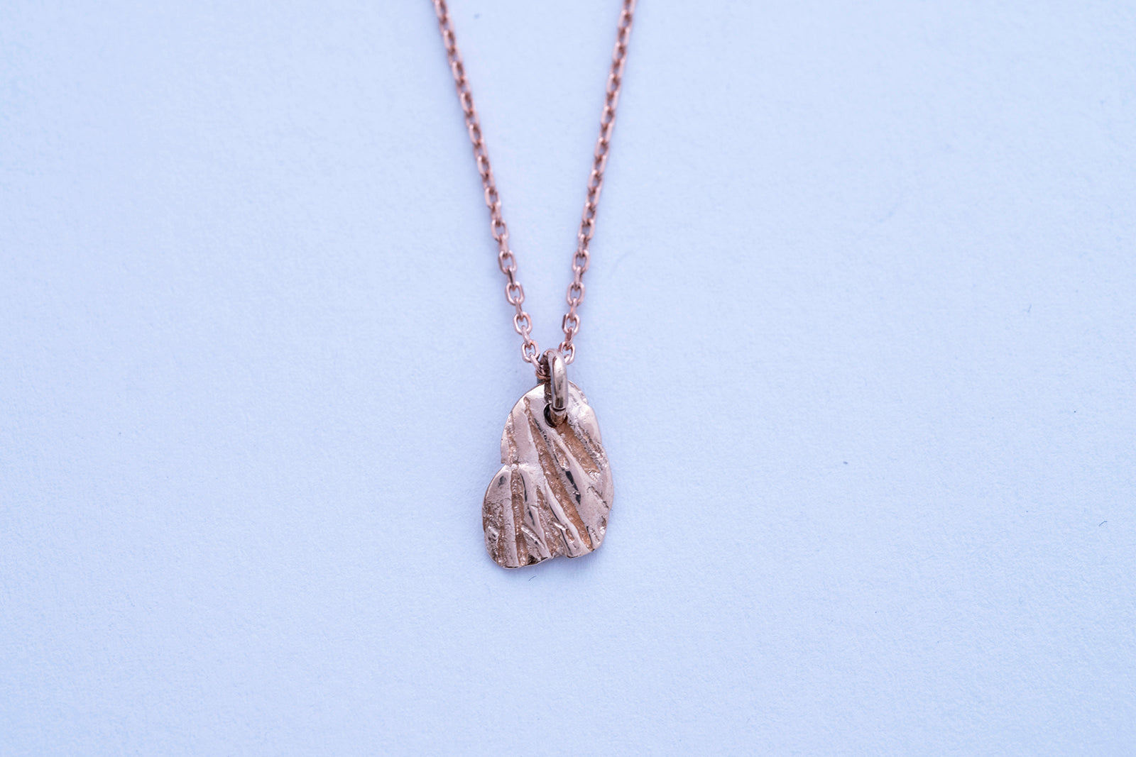 UNDER WATER necklace - rose gold shell #2