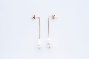 PURE earring, 14K rose gold - #2