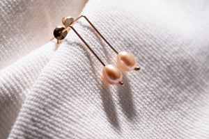 PURE earring, 14K rose gold - #3