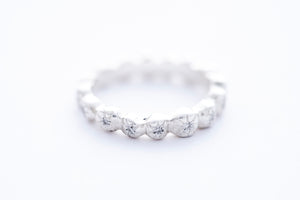 SERA Ring - Sterling Silver with 16 White Diamonds