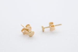 FULL MOON earrings - 14K yellow gold