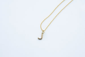 INITIALS Letter Pendants #1 - 14K Yellow Gold