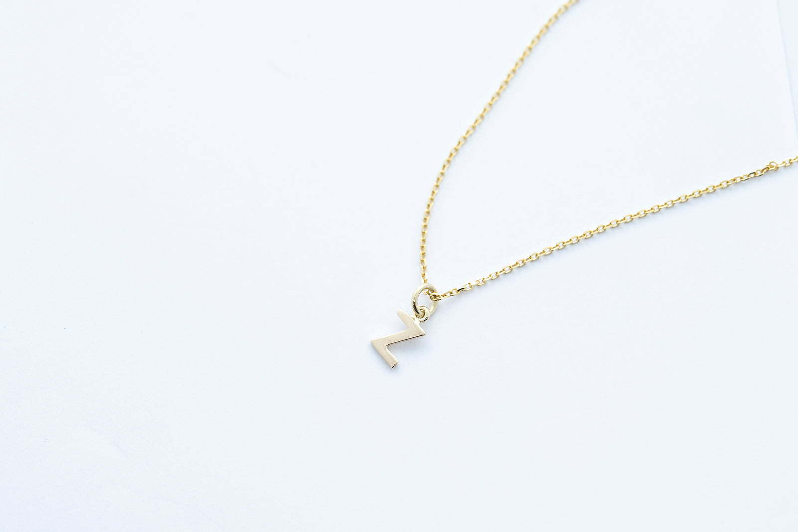 INITIALS Letter Pendants #1 - 14K Yellow Gold