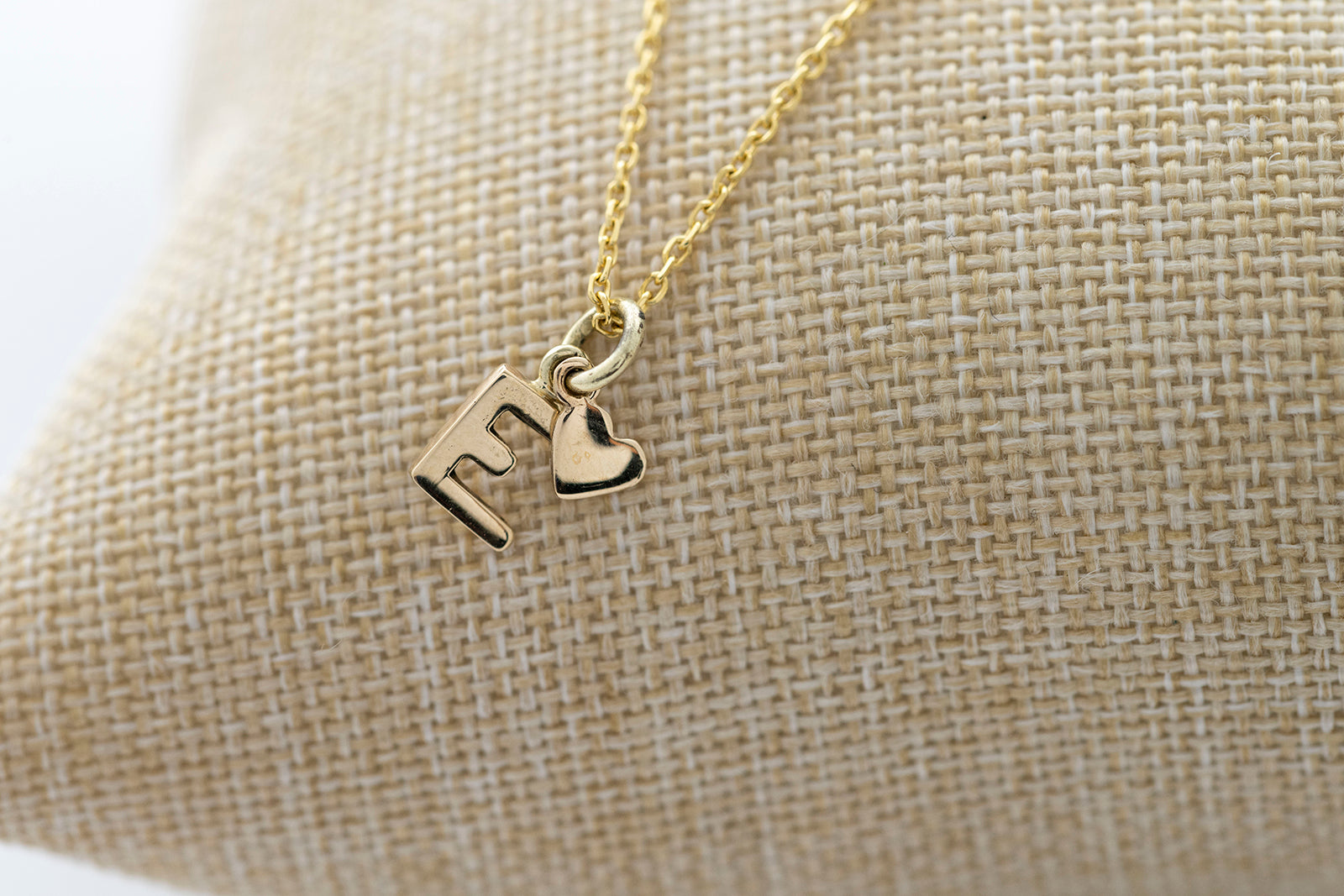 INITIALS Letter Pendants #1 - 14K Yellow Gold