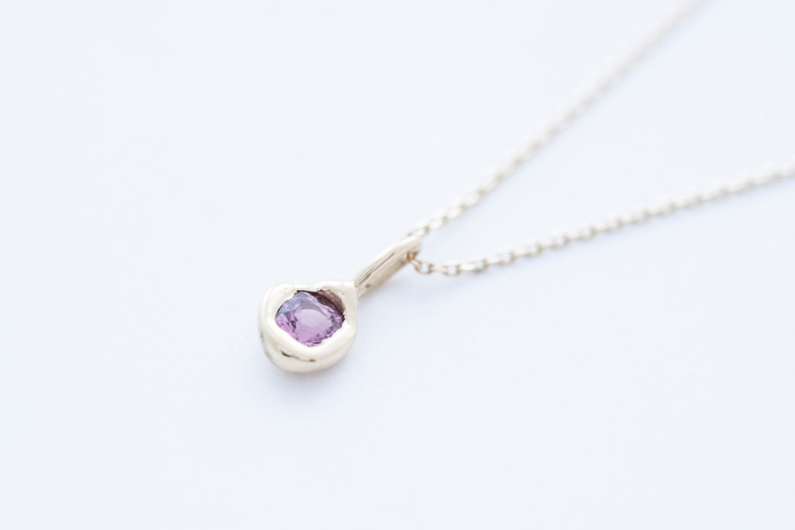 SUCRÉ necklace - 14K yellow gold w. spinel #1