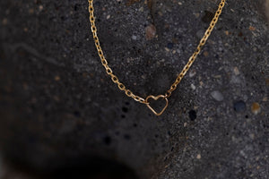 ECO D'AMORE necklace - Heart - 14K yellow gold