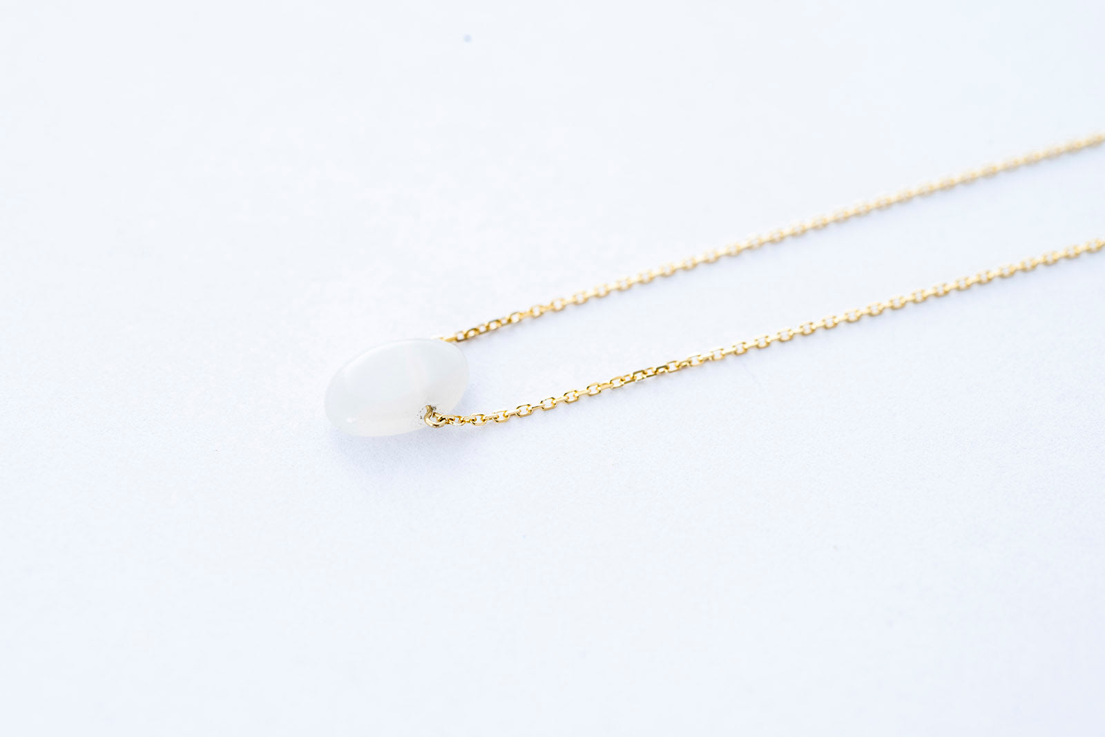 PURE MOON necklace - 14K yellow gold