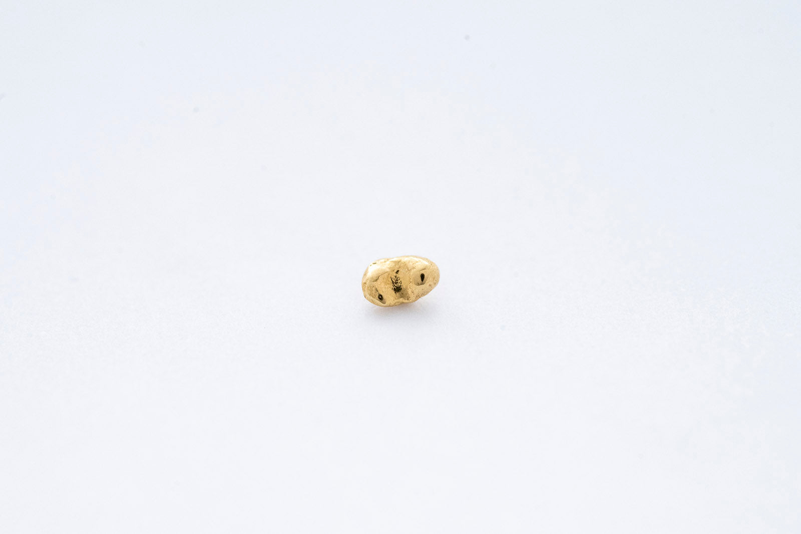 SPARK STUD SINGLE earring - 14K yellow gold - shiny