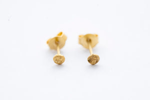 SPARK STUD SINGLE earring - 14K yellow gold - matte