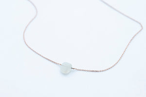 PURE MOON necklace - 14K rose gold