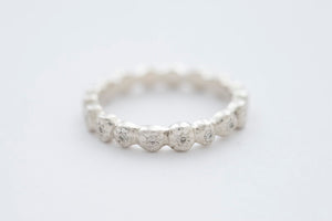 SERA Ring - Sterling Silver with 18 White Diamonds #3