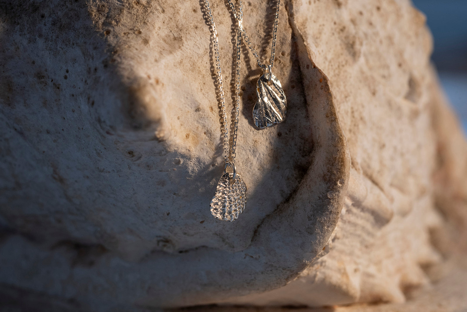 UNDER WATER necklace - silver shell #2