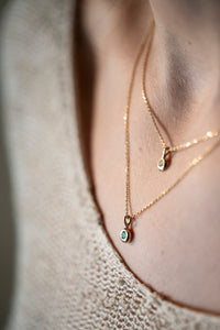 'SMERA necklace - 14K yellow gold with smaragd #3