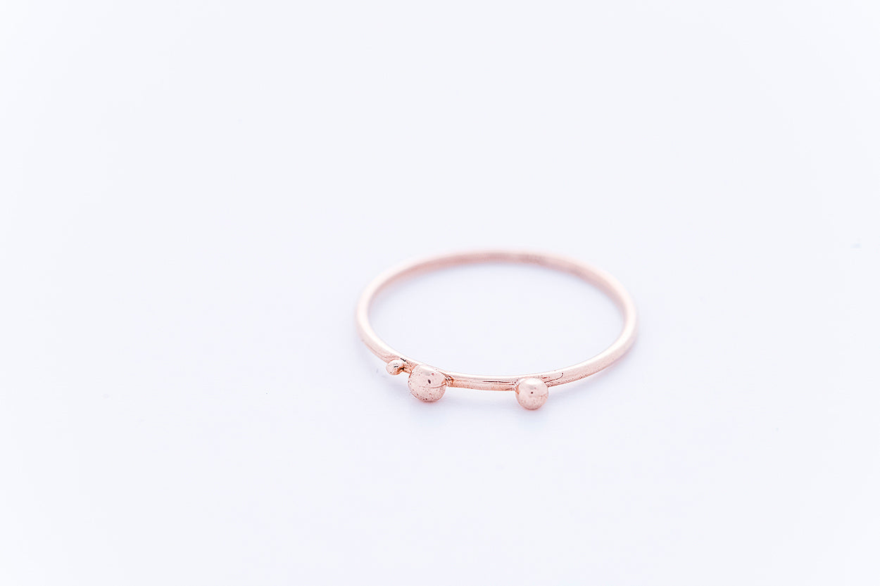 BAUBLE gyűrű - 14K rozé arany