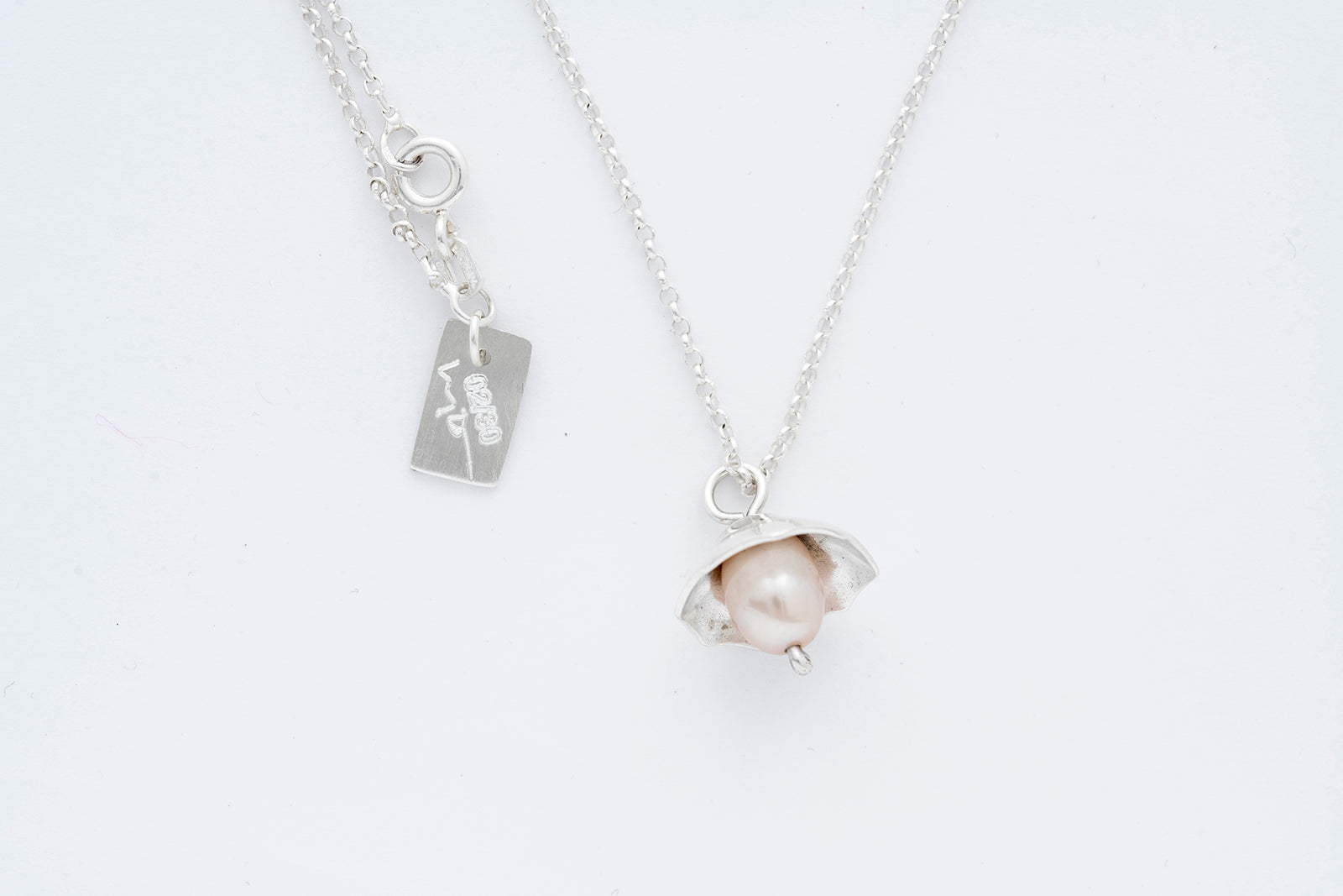 BLUSH necklace w. Pink tahitian pearl - Limited edition 02/30