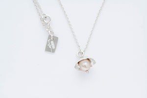 BLUSH necklace w. Pink tahitian pearl - Limited edition 02/30