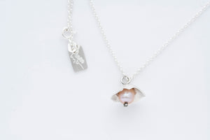 BLUSH necklace w. Pink tahitian pearl - Limited edition 30/30