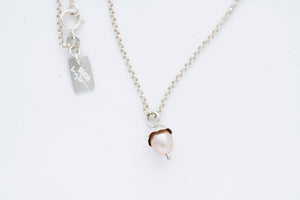 BLUSH necklace w. Pink tahitian pearl - Limited edition 19/30