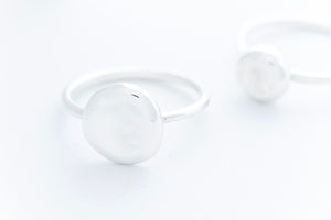 PEBBLE ring "L"- Sterling Silver