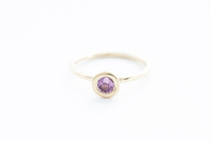 REEF ring - 14K yellow gold w. pink spinel