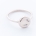 PEBBLE ring "M" - 14K rose gold | w. three white diamonds