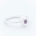 FAZETTE GEM ring w. square pink sapphire