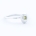 FAZETTE GEM ring w. square yellow sapphire