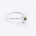 FAZETTE GEM ring w. yellow sapphire
