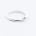 FAZETTE SOLITAIRE ring | w. light blue diamond