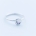 PEBBLE ring "S" - Sterling Silver | w. three pink diamonds