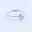 PEBBLE ring "S" - Sterling Silver | w. three pink diamonds