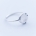 PEBBLE ring "L" - Sterling Silver | w. three blue diamonds