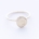 PEBBLE ring "L" - 14K yellow gold | w. five diamonds