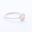 PEBBLE ring "S" - 14K yellow gold | w. three white diamonds