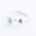 REEF DOUBLE ring - Sterling Silver | w. aquamarine and corundum