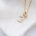 BRILLA necklace - LIMITED VERSION - 14K yellow gold with white diamond and a golden '3' pendant