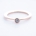 FAZETTE SOLITAIRE ring | 14K rose gold w. pale blue aquamarine