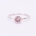 REEF ring - Sterling Silver w. pale pink sapphire