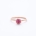 REEF ring - 14K rose gold w. peach pink sapphire