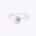 REEF ring - Sterling Silver w. pale blue sapphire