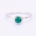 REEF ring - Sterling Silver w. emerald