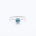 REEF ring - Sterling Silver w. blue aquamarine
