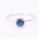 REEF ring - Sterling Silver w. blue sapphire