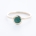 REEF ring - 14K yellow gold w. green emerald