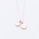 PEBBLE DOUBLE necklace | 14K rose gold w. Sterling Silver chain
