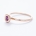 REEF ring - 14K rose gold w. purple pink sapphire | small