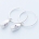 FAZETTE earrings - “M” w. three pink diamonds