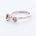 REEF DOUBLE ring - 14K rose gold | w. two citrine stones
